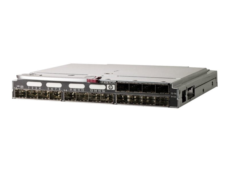 HPE 4Gb Fibre Channel Pass-Thru - Módulo de expansão - 4Gb Fibre Channel (SW) - fibra óptica - 16 portas - para BLc3000 Enclosure, BLc7000 Three-Phase Enclosure, ProLiant c3000 (403626-B21)