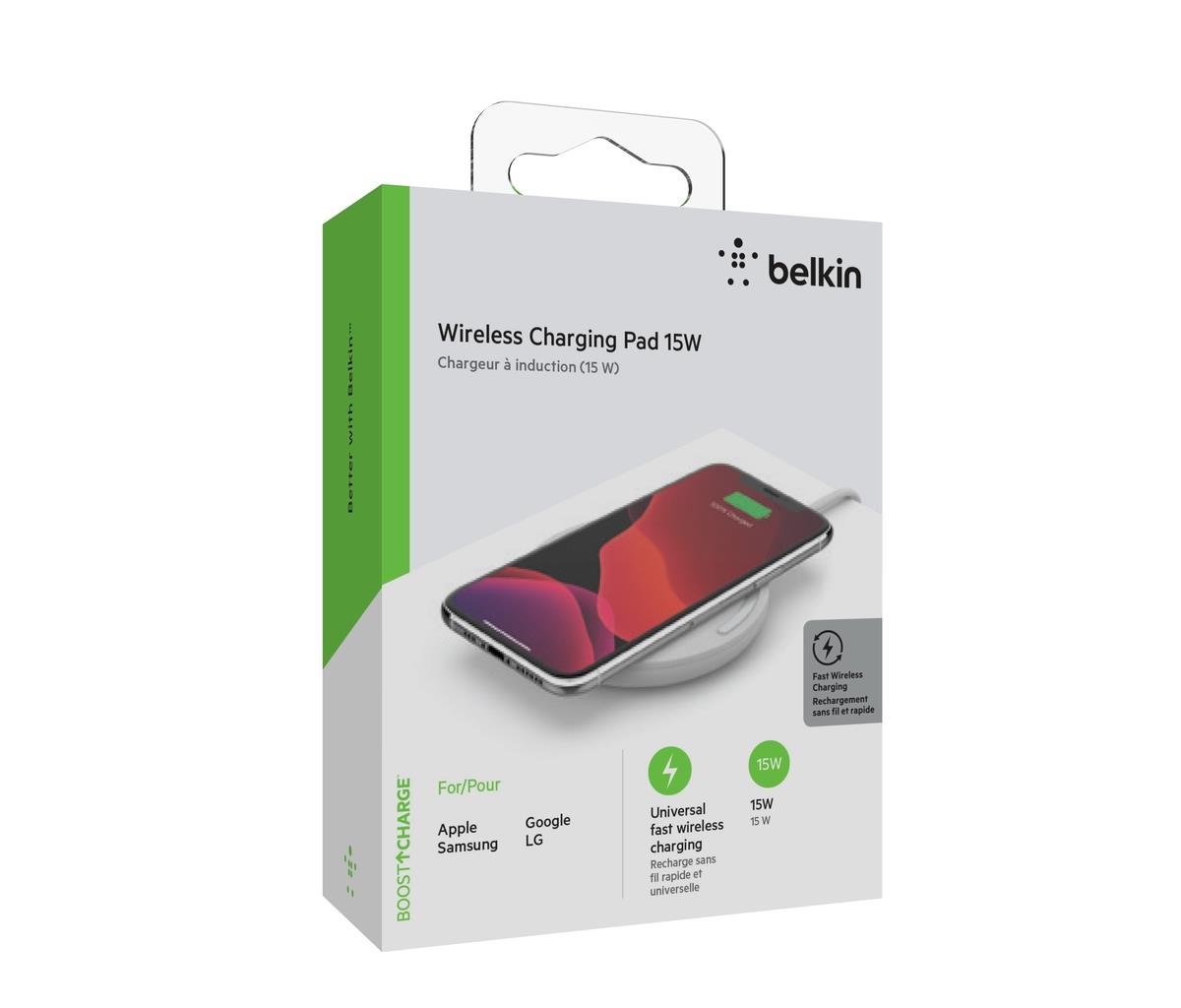 15W Wireless Charging Pad with PSU &amp; USB