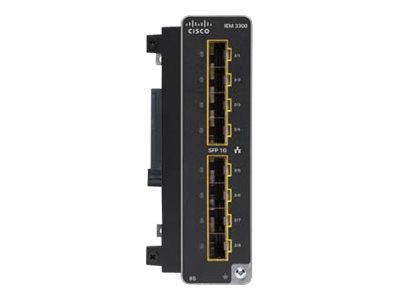 Cisco Catalyst - Módulo de expansión - SFP (mini-GBIC) x 8 - para Catalyst IE3300 Rugged Series (IEM-3300-8S=)