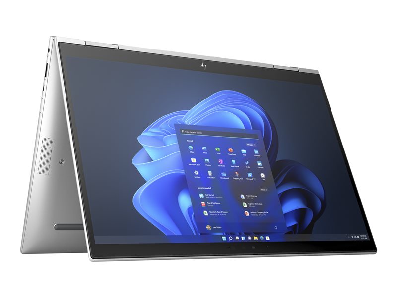 HP Elite x360 830 G9 Notebook - Wolf Pro Security - design invertido - Intel Core i5 1235U / 1.3 GHz - Win 10 Pro 64-bit (inclui Licença Windows 11 Pro) - Iris Xe Graphics - 16 GB RAM - 512 GB SSD NVMe, TLC - 13.3" IPS ecrã de toque 1920 x 1200 - Wi-