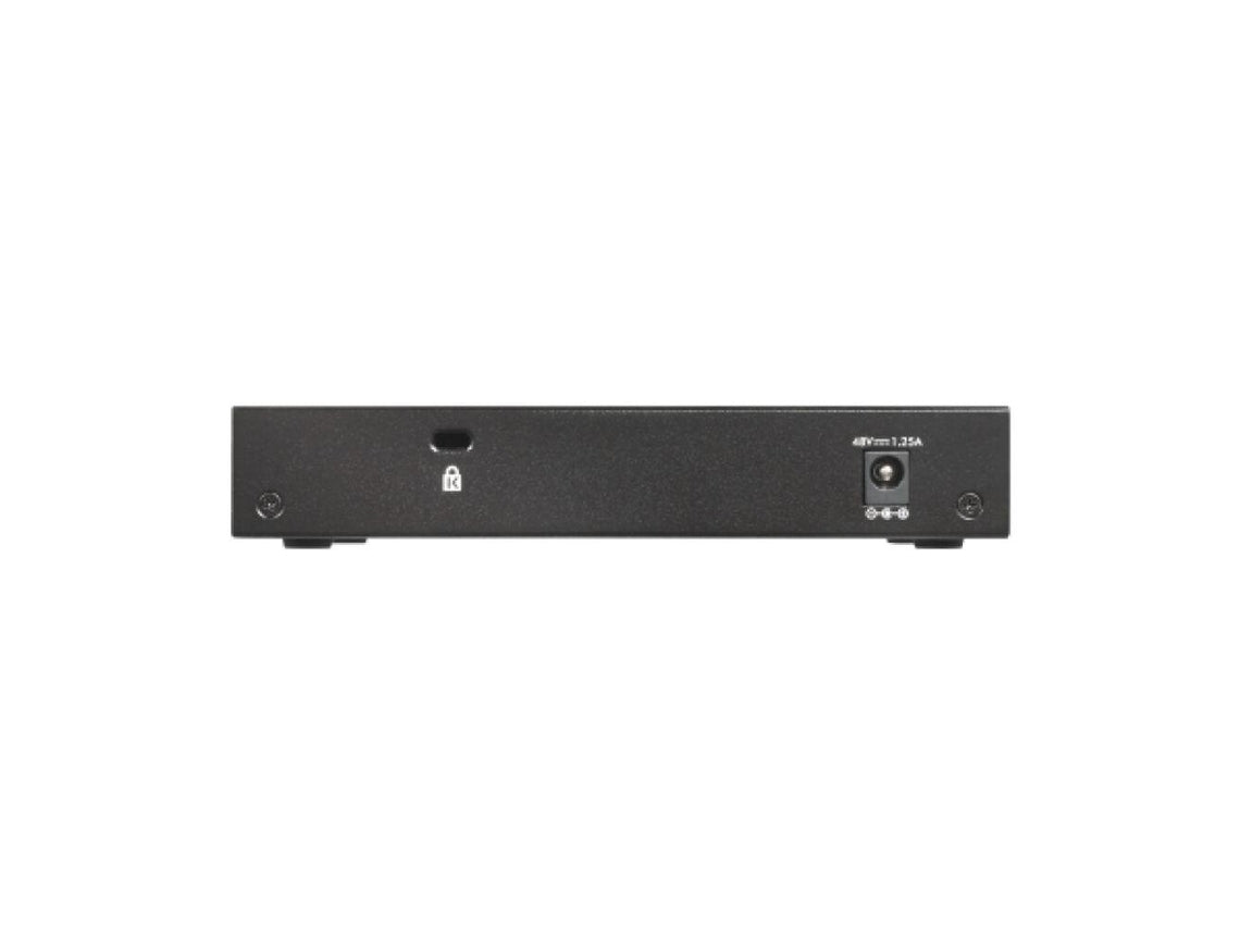 NETGEAR GS305Pv2 - Switch - no management - 5 x 10/100/1000 (4 PoE) - desktop, wall mountable - PoE+ (63 W) - DC power