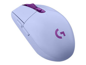 Logitech G G305 - Ratón - óptico - 6 botones - inalámbrico - LIGHTSPEED - receptor USB inalámbrico - lila (910-006022)