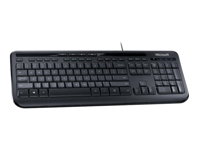 Microsoft Wired Desktop 600 for Business - Conjunto de teclado e rato - USB - Inglês - preto