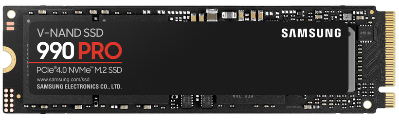 M.2 PCIe 4.0 NVMe SSD SAMSUNG 2TB 990 PRO Disipador de calor-7450R/6900W (MZ-V9P2T0BW)