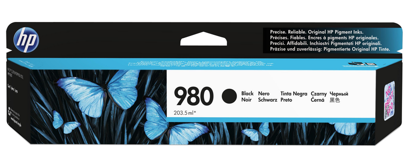 HP 980 - 203,5 ml - negro - original - cartucho de tinta - para Officejet Enterprise Color MFP X585, Officejet Enterprise Color Flow MFP X585