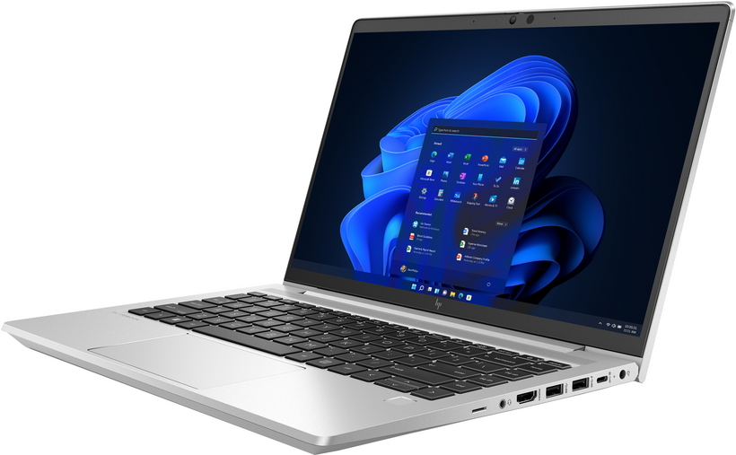 HP EliteBook 645 G9 Notebook - Design de dobradiças de 180 graus - AMD Ryzen 7 5825U / 2 GHz - Win 10 Pro 64-bit (inclui Licença Windows 11 Pro) - Radeon Graphics - 16 GB RAM - 512 GB SSD NVMe, HP Value - 14" IPS 1920 x 1080 (Full HD) - Wi-Fi 6 - kbd