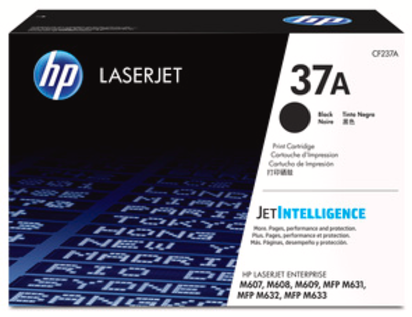 HP 37A - Negro - Original - LaserJet - Cartucho de tóner (CF237A) - para LaserJet Enterprise M607, M608, M609, MFP M633, LaserJet Enterprise Flow MFP M633