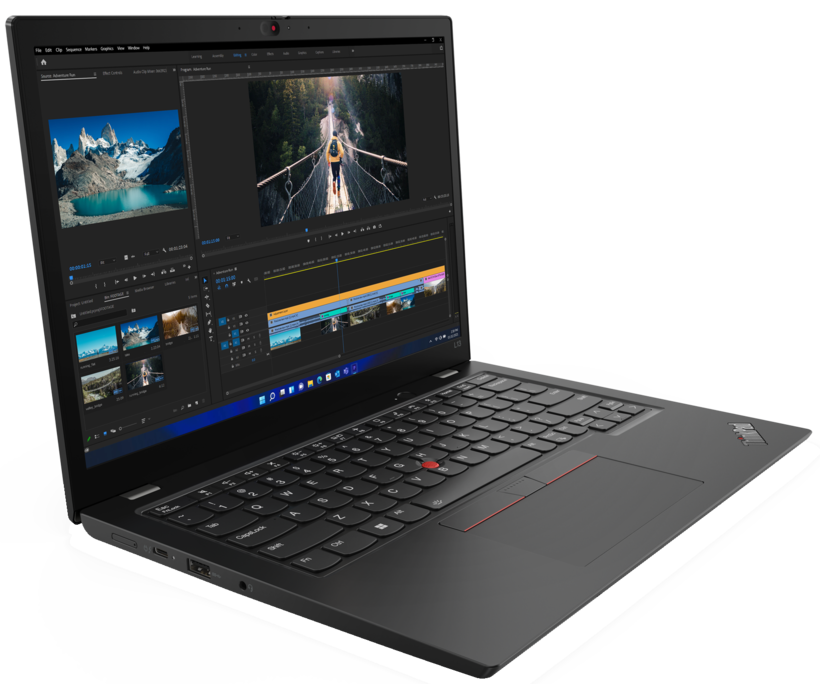 Lenovo ThinkPad L13 Gen 3 21B3 - Intel Core i5 1235U / 1.3 GHz - Win 10 Pro 64-bit (includes Windows 11 Pro License) - Iris Xe Graphics - 16 GB RAM - 512 GB SSD TCG Opal Encryption 2, NVMe - 13.3" IPS 1920x1200 - Wi-Fi 6 - Black Thunder - kbd: Portugu