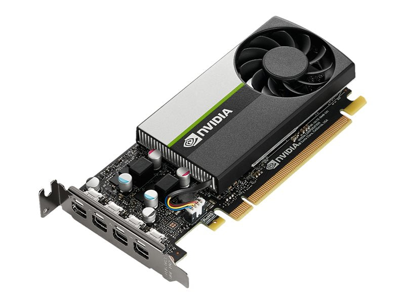 NVIDIA T1000 - Cartão gráfico - 8 GB GDDR6 - PCIe 3.0 x16 baixo perfil - 4 x Mini DisplayPort (VCNT1000-8GB-SB)