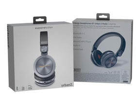 Energy BT Urban 2 Radio - Over-ear Headphones with Microphone - Full Size - Bluetooth - Wireless - Graphite