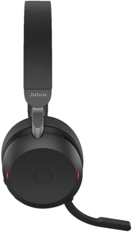 Jabra Evolve2 75 - Auscultadores - no ouvido - bluetooth - sem fios, com cabo - cancelamento de ruído activo - USB-C - isolamento de ruído - preto - Otimizado pata UC