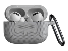 [U] DOT for Apple AirPods Pro - Hard Case for Wireless Earphones - Silicone - Gray - for Apple AirPods Pro