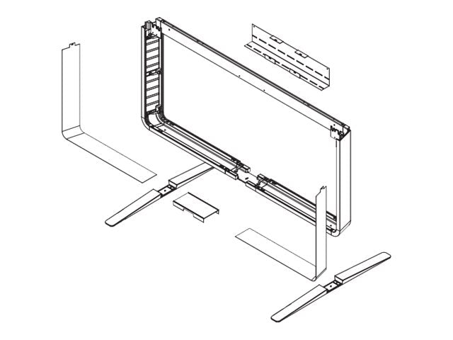 Cisco Floor Stand Kit - Mounting Kit (Feet, Security Wall Clip, Floor Stand, Mounting Hardware) - Monolithic - Floor Stand - for TelePresence MX800