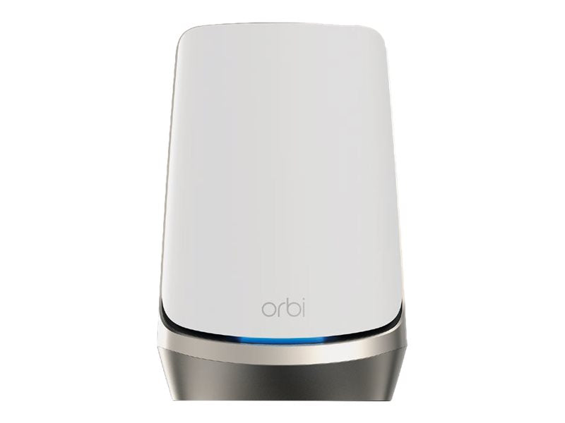 NETGEAR Orbi RBKE963 - Wi-Fi system (router, 2 extenders) - up to 6,500 sq.ft - network - 10 GigE, 2.5 GigE, 802.11ax (6E Wi-Fi) - 802.11a/b/g/n/ac/ ax (Wi-Fi 6E) - Multi-Band (RBKE963-100EUS)