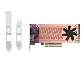 QNAP QM2-2P10G1TB - Memory Controller - M.2 - PCIe 3.0 x4 (NVMe) - Low Profile - PCIe 3.0 x8 - for QNAP TDS-H2489, TNS-H1083X-E2234, H1083X-E2236-16, TS-473, 873 , H1677, H2477, TVS-672, 872