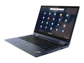 Lenovo ThinkPad C13 Yoga Gen 1 Chromebook 20UX - Design invertido - AMD Ryzen 5 3500C / 2.1 GHz - Chrome OS - Radeon Graphics - 8 GB RAM - 128 GB SSD NVMe - 13.3" IPS ecrã de toque 1920 x 1080 (Full HD) - Wi-Fi 6 - azul abismo - kbd: Português