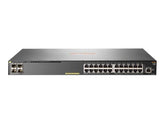 HPE Aruba 2930F 24G PoE+ 4SFP - Interruptor - L3 - Administrado - 24 x 10/100/1000 (PoE+) + 4 x Gigabit SFP (ligação ascendente) - montável em trilho - PoE+ (370 W) (JL261A#ABB)