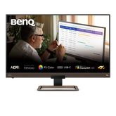 BenQ EW3280U - Monitor LED - 32" - 3840 x 2160 4K UHD (2160p) @ 60 Hz - IPS - 400 cd/m² - 1000:1 - HDR10 - 5 ms - 2xHDMI, DisplayPort, USB-C - altifalantes com subwoofer - preto, castanho metálico