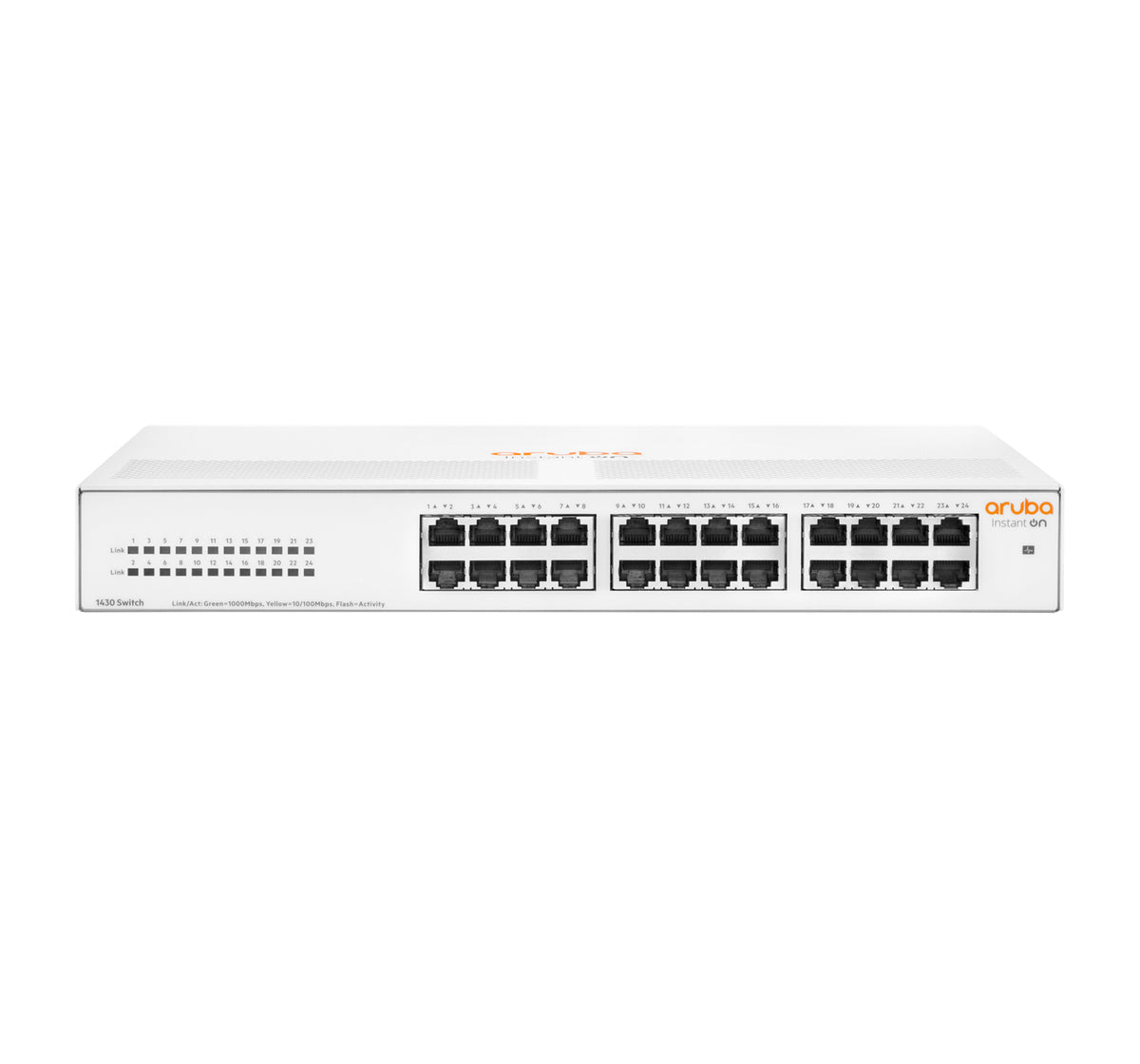 HPE Aruba Instant On 1430 24G Switch - Interruptor - sem gestão - 24 x 10/100/1000 - desktop, montável em trilho, montável na parede - BTO