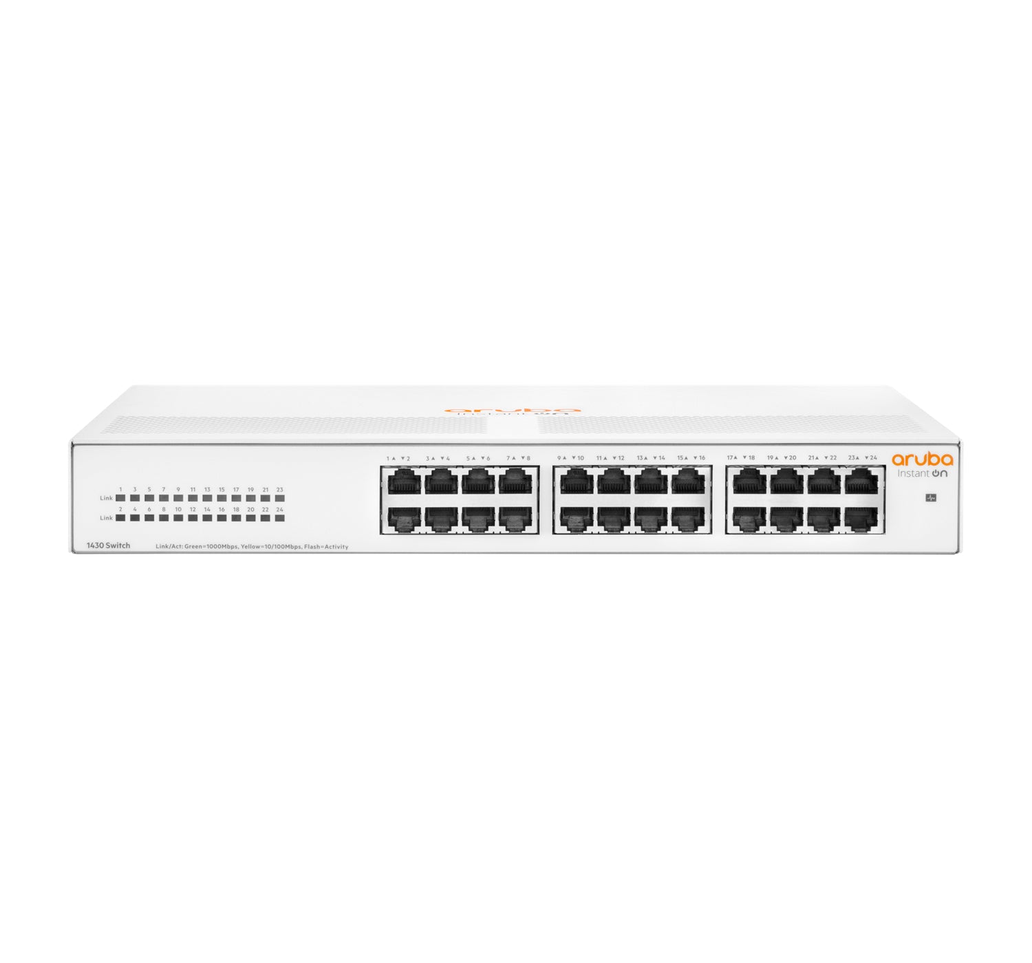 HPE Aruba Instant On 1430 24G Switch - Switch - unmanaged - 24 x 10/100/1000 - desktop, rail mountable, wall mountable - BTO