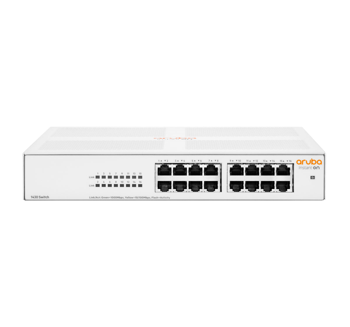 HPE Aruba Instant On 1430 16G Switch - Switch - unmanaged - 16 x 10/100/1000 - desktop, rail mountable, wall mountable - BTO