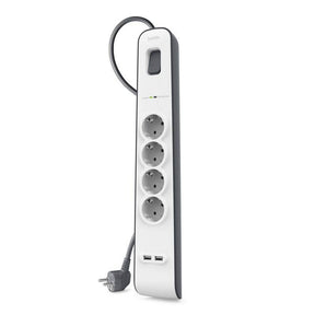 Belkin - Surge Protector - Output Connectors: 4 - Germany