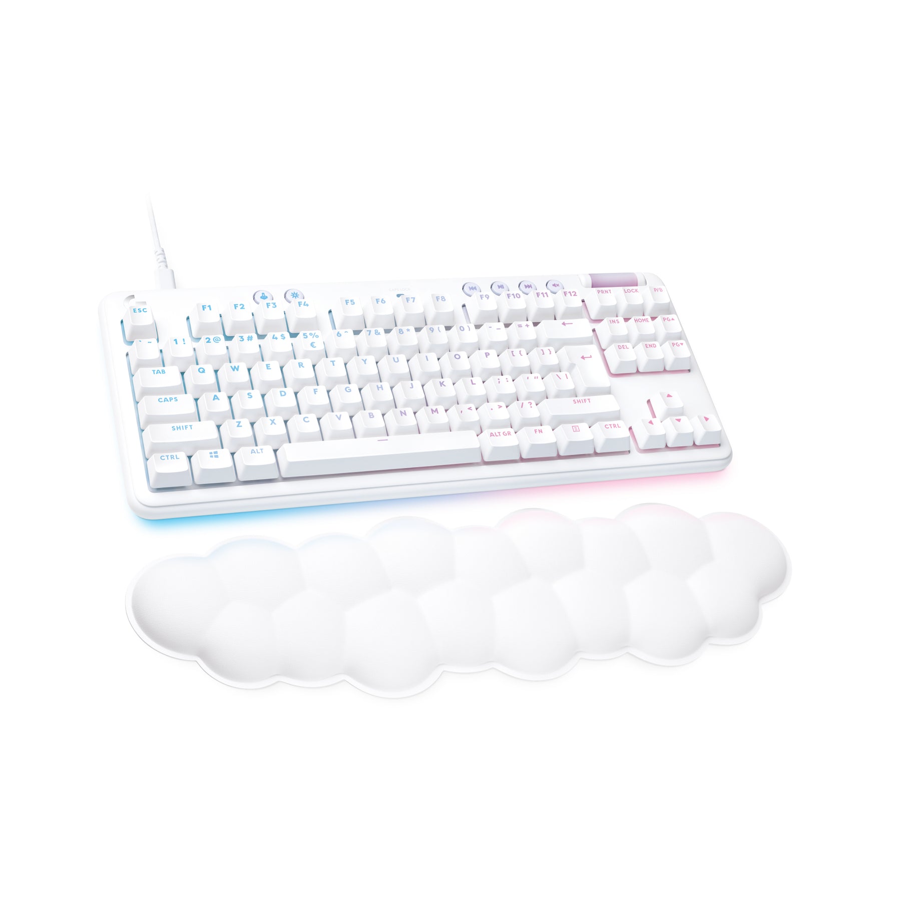 Logitech G G713 - Keyboard - no numeric keypad - back light - USB - QWERTY - American international standard - switch: Tactile - white