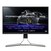 AOC Gaming PD27S - Porsche Design - Serie PDS - Monitor LED - gaming - 27" - 2560 x 1440 QHD @ 170 Hz - IPS - 350 cd/m² - 1000:1 - DisplayHDR 400 - 1 ms - 2xHDMI, 2xDisplayPort - altavoces - negro