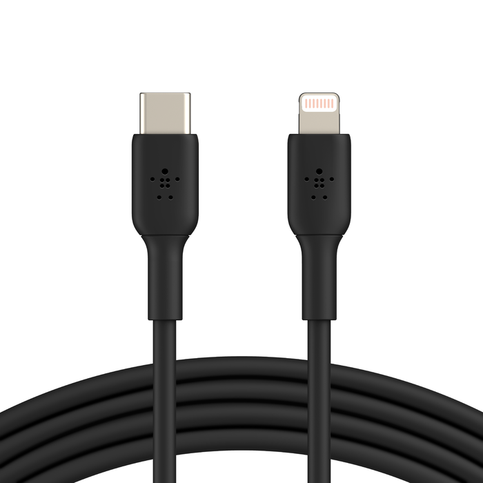 Belkin BOOST CHARGE - Cabo Lightning - USB-C macho para Lightning macho - 1 m - preto - Fornecimento de energia USB (18W) - para Apple iPad/iPhone/iPod (Lightning)