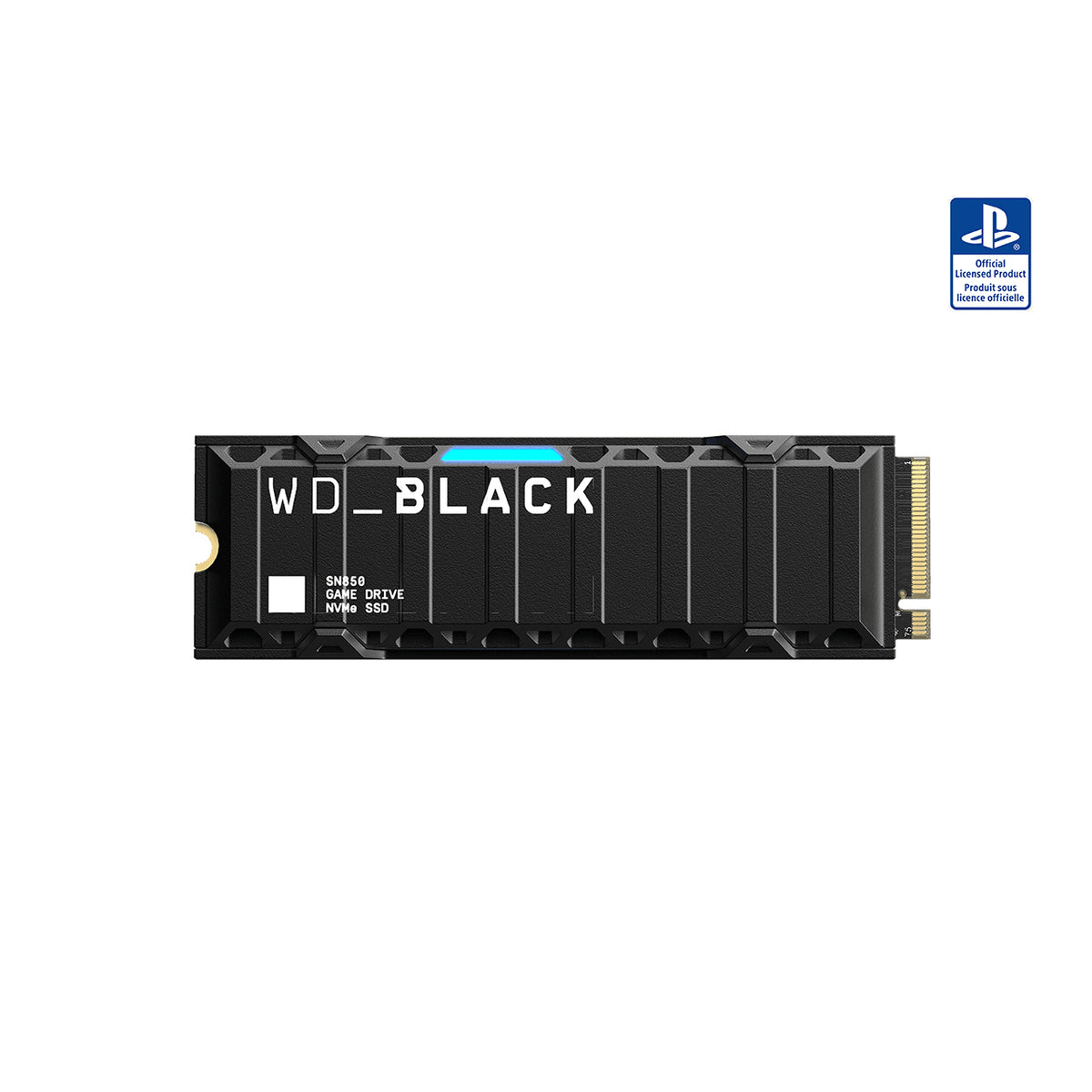 WD Black SN850 NVMe SSD WDBBKW0010BBK - SSD - 1 TB - internal - M.2 2280 - PCIe 4.0 x4 (NVMe) - integrated heatsink - for Sony PlayStation 5