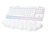 Logitech G G715 - Teclado - sin teclado numérico - luz de fondo - Bluetooth, LIGHTSPEED - QWERTZ - suizo - interruptor: táctil - blanco