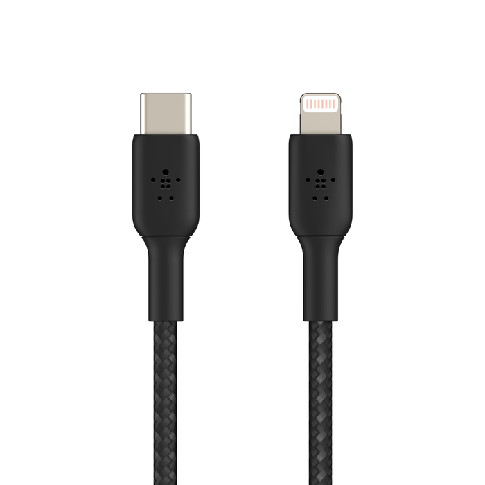 Belkin BOOST CHARGE - Cabo Lightning - USB-C macho para Lightning macho - 1 m - preto - Fornecimento de energia USB (18W) - para Apple iPad/iPhone/iPod (Lightning)