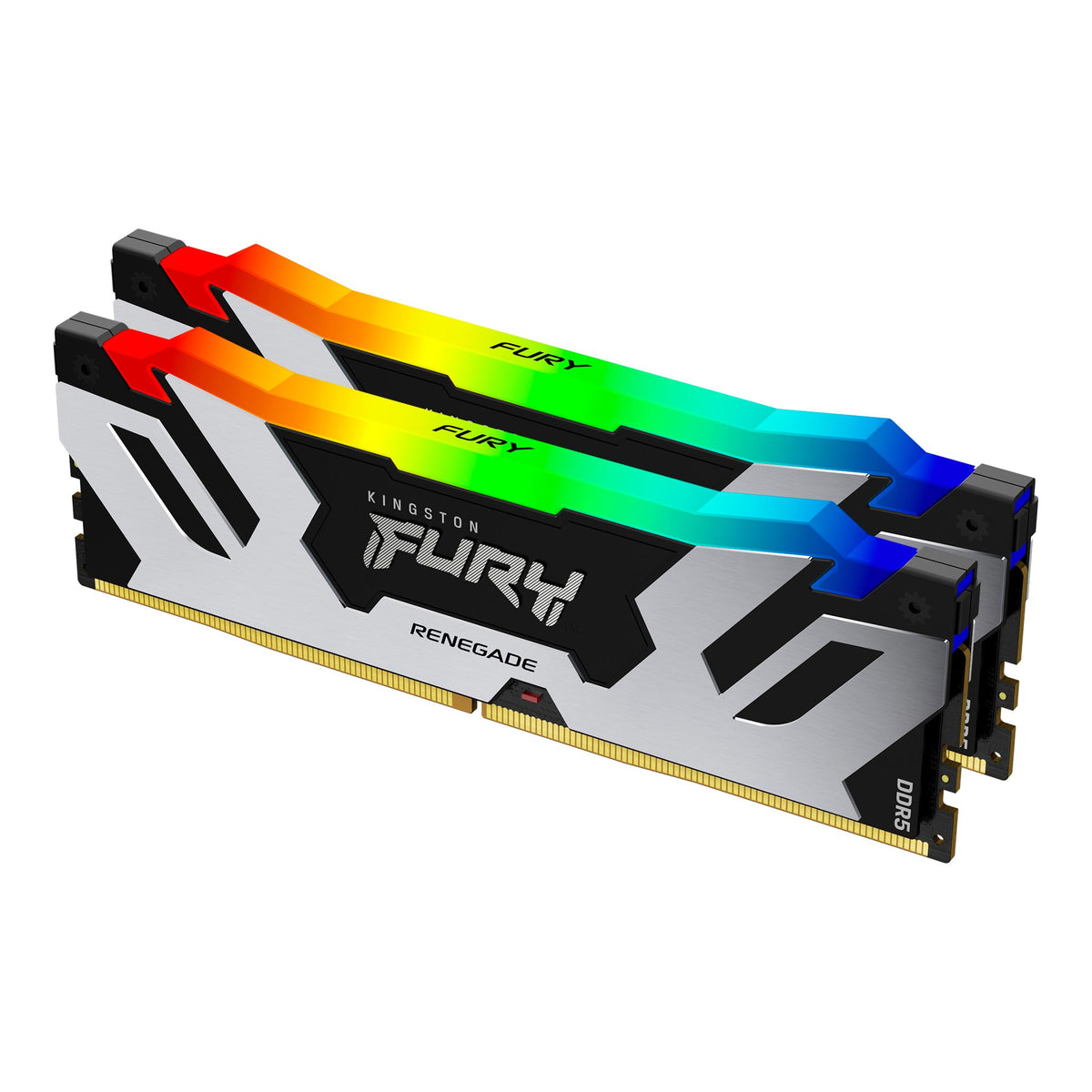 Kingston FURY Renegade RGB - DDR5 - kit - 32 GB: 2 x 16 GB - DIMM 288-pin - 6000 MHz / PC5-48000 - CL32 - 1.35 V - unbuffered - on-die ECC