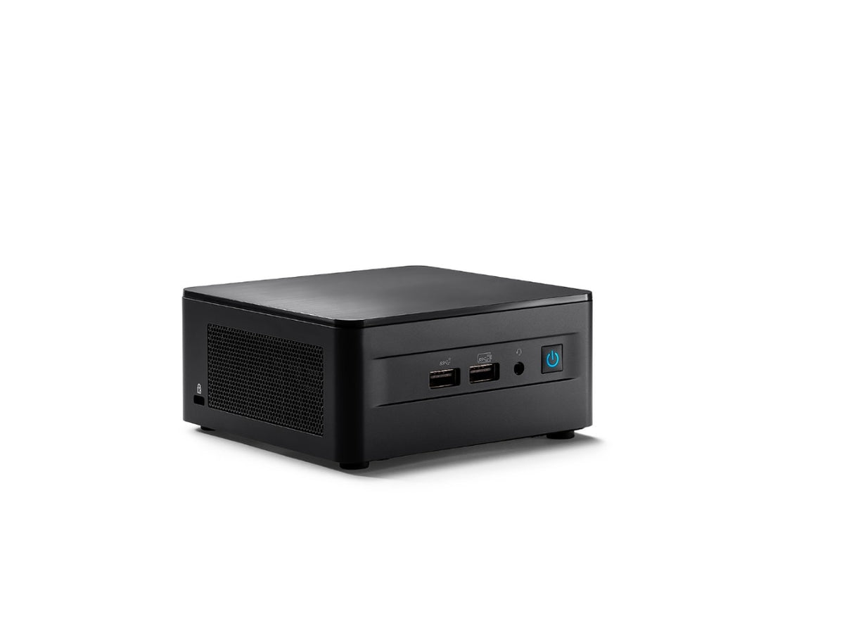 Intel Next Unit of Computing 12 Pro Kit - NUC12WSHi5 - Barebone - chasis alto - 1 x Core i5 1240P - RAM 0 GB - Gráficos Iris Xe - GigE, 2.5 GigE, Bluetooth 5.2 - WLAN: 802.11a/b/g/n/ac /hacha, Bluetooth 5.2