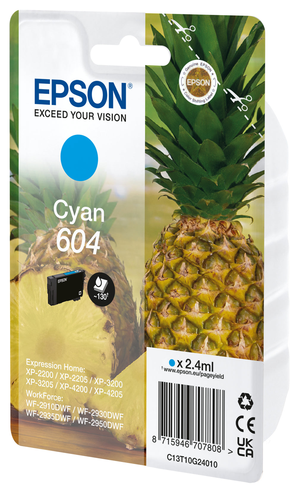 EPSON BLUE INK 604 XP2200/05/3200/05/4200/05/WF2910/30/35/50