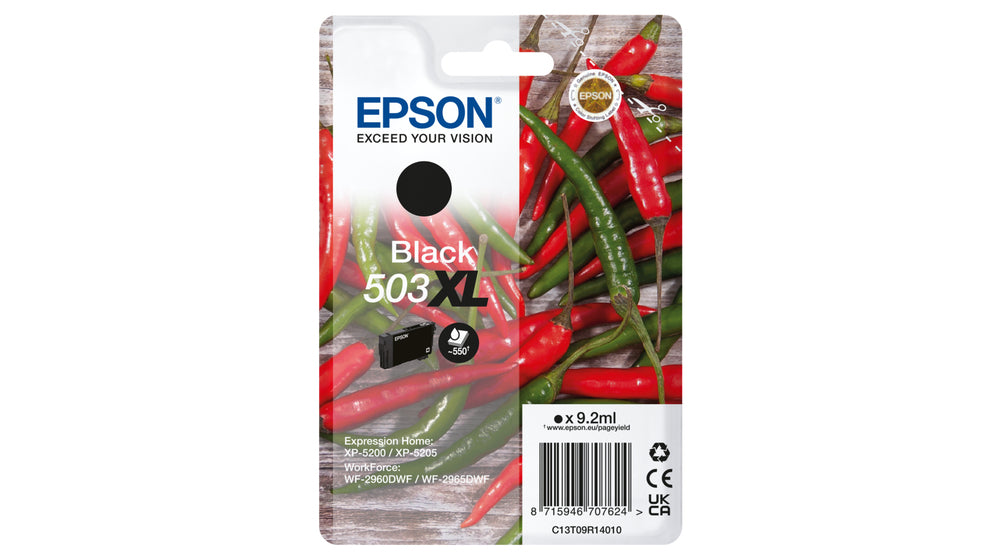 EPSON TINTEIRO PRETO 503XL XP5200/05/WF2960/65