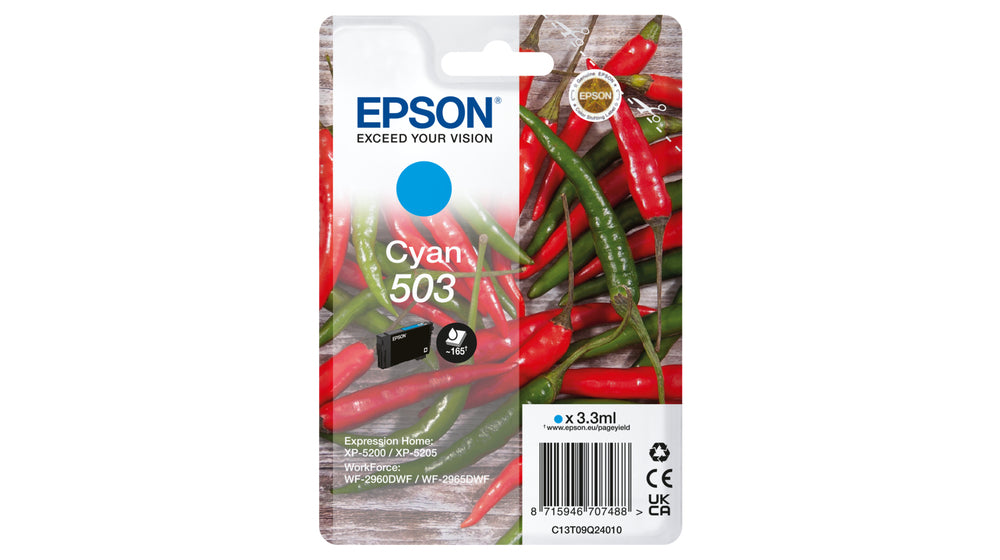 EPSON TINTEIRO AZUL 503 XP5200/05/WF2960/65