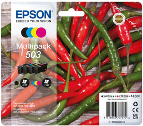 PACK TINTA EPSON 4 COLORES 503 XP5200/05/WF2960/65