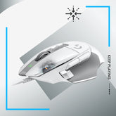 Logitech G G502 X - Mouse - optical - with cable - USB - white