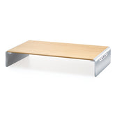 WOOD MONITOR STAND WITH DOCKINGACCS