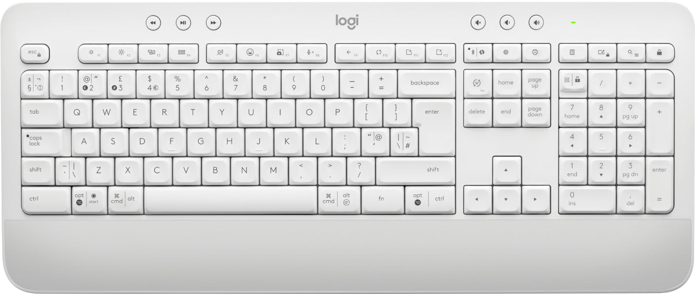 Logitech Signature K650 - Teclado - Inalámbrico - Bluetooth 5.1 - QWERTY - Reino Unido - blanquecino