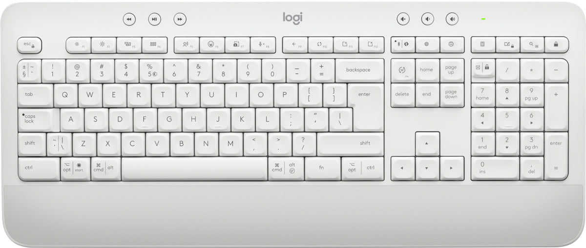 Logitech Signature K650 - Teclado - Inalámbrico - Bluetooth 5.1 - QWERTZ - Húngaro - blanquecino