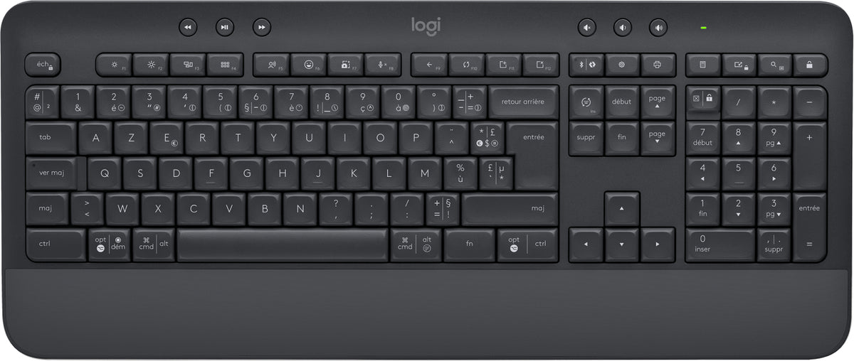 Logitech Signature K650 - Teclado - Inalámbrico - Bluetooth LE - AZERTY - Francés - Grafito