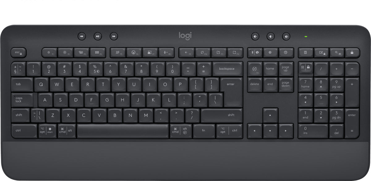 Logitech Signature K650 - Teclado - Inalámbrico - Bluetooth 5.1 - QWERTZ - Húngaro - Grafito