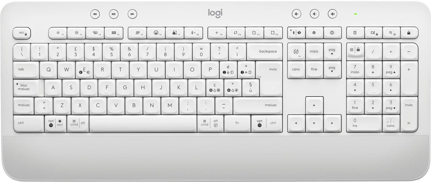 Logitech Signature K650 - Keyboard - Wireless - Bluetooth 5.1 - QWERTY - Italian - off-white