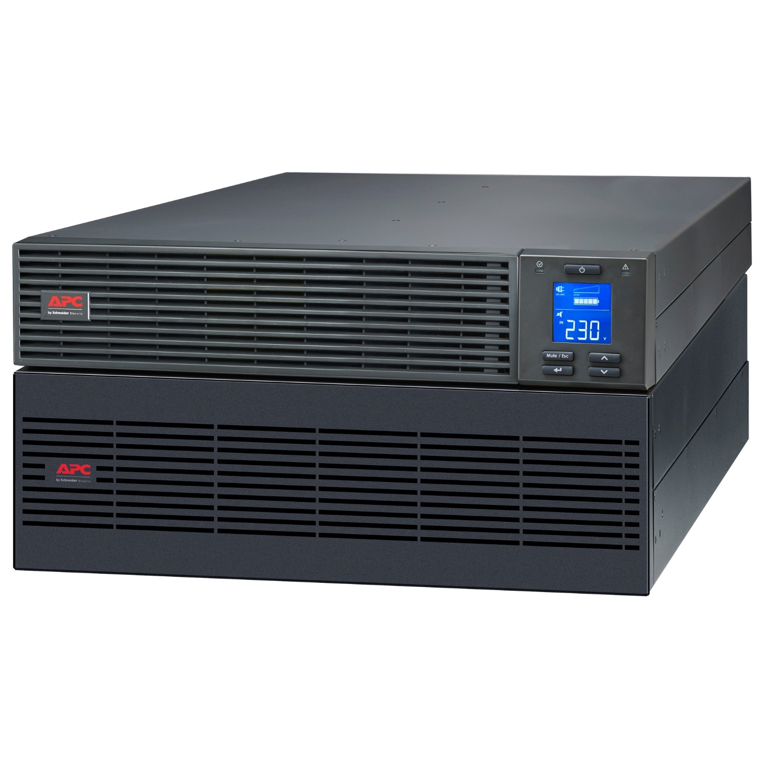 APC Easy UPS On-Line SRV - UPS (rack mountable) - AC 230 V - 5000 Watt - 5000 VA - 9 Ah - RS-232, USB - output connectors: 1 - 5U - RAL 7010 - with Rail Kit