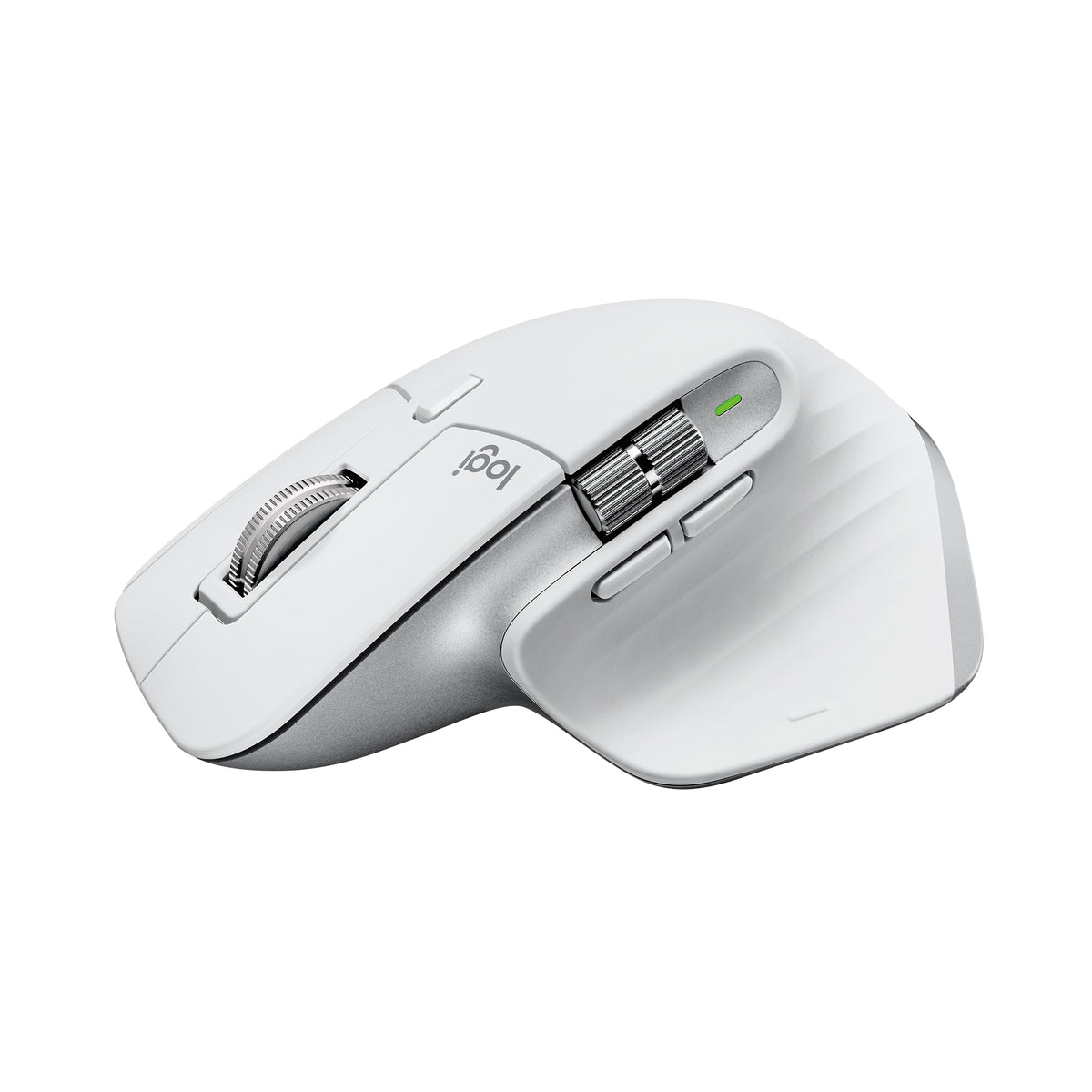 Logitech Master Series MX Master 3S for Mac - Mouse - ergonomic - optical - 7 buttons - wireless - Bluetooth, 2.4 GHz - Logitech Logi Bolt USB receiver - pale gray - for Apple MacBook