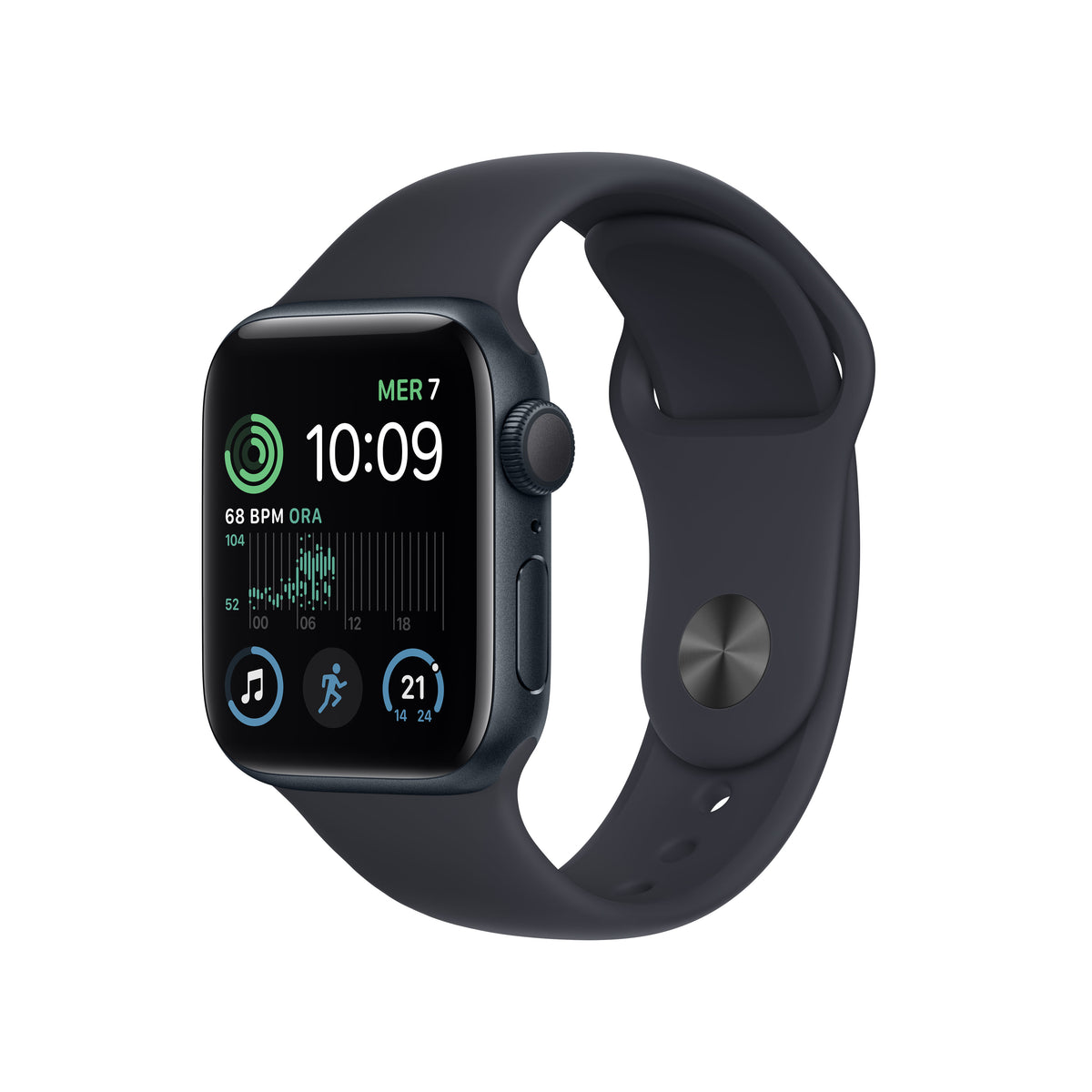 APPLE WATCH SE GPS 40MM MIDNIGHT ALUMINUM CASE WITH MIDNIGHT SPORT BAND REGULAR