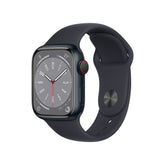 APPLE WATCH SERIES 8 GPS+CELLULAR 41MM MIDNIGHT ALUMINUM CASE WITH MIDNIGHT SPO