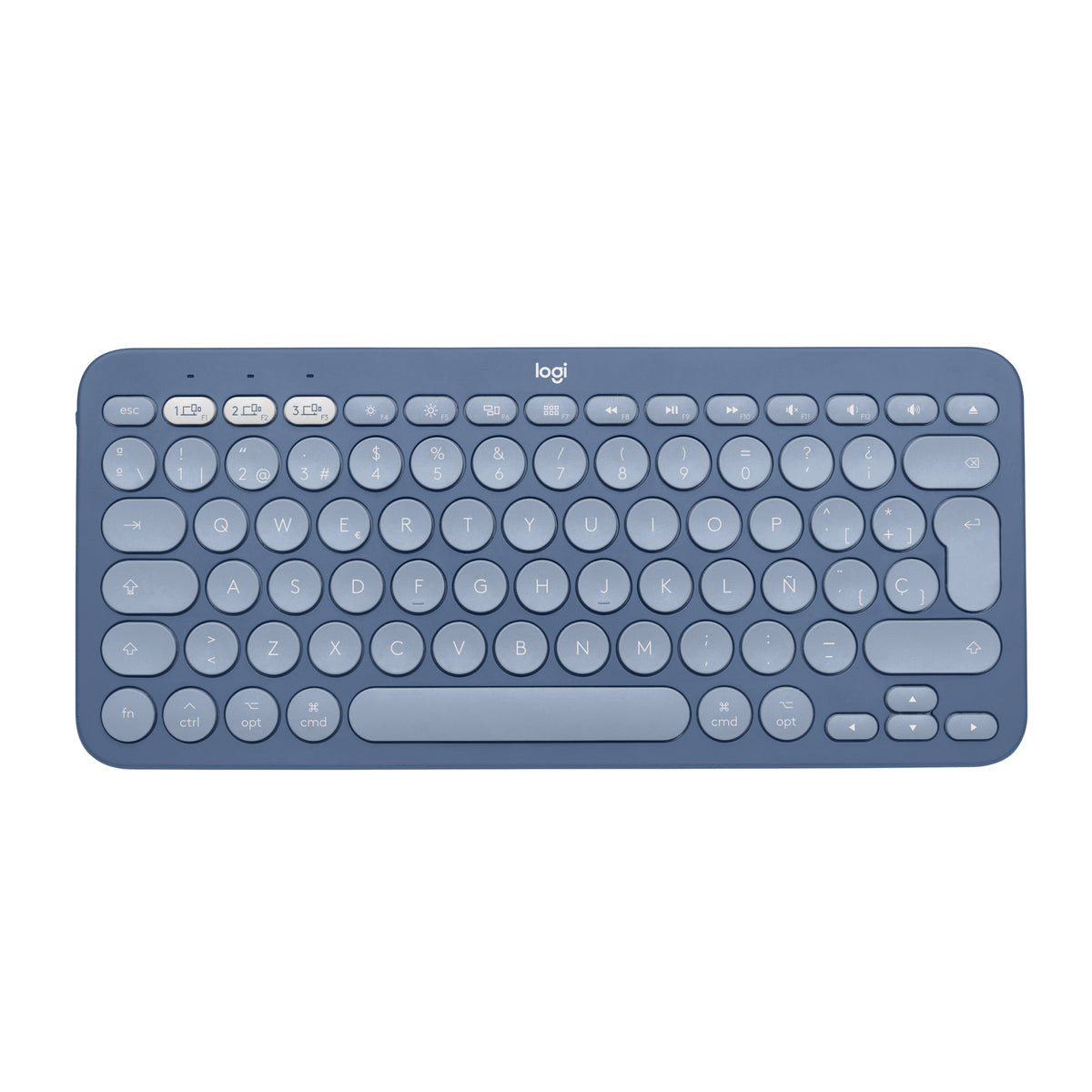 Logitech K380 Multi-Device Bluetooth Keyboard for Mac - Teclado - sem fios - Bluetooth 3.0 - QWERTY - Espanhol - mirtilo